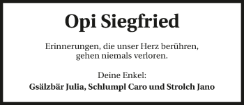 Traueranzeige von Siegfried Barbeck 