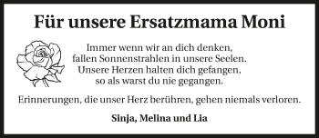 Traueranzeige von Monika Fried 