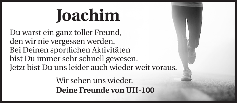  Traueranzeige für Joachim Schestag vom 06.09.2016 aus 