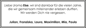 Traueranzeige von Elisabeth Wölfle 