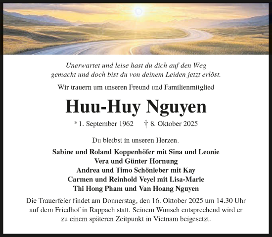 Traueranzeige von Huu-Huy Nguyen von GESAMT